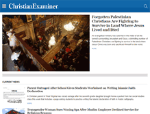 Tablet Screenshot of christianexaminer.com